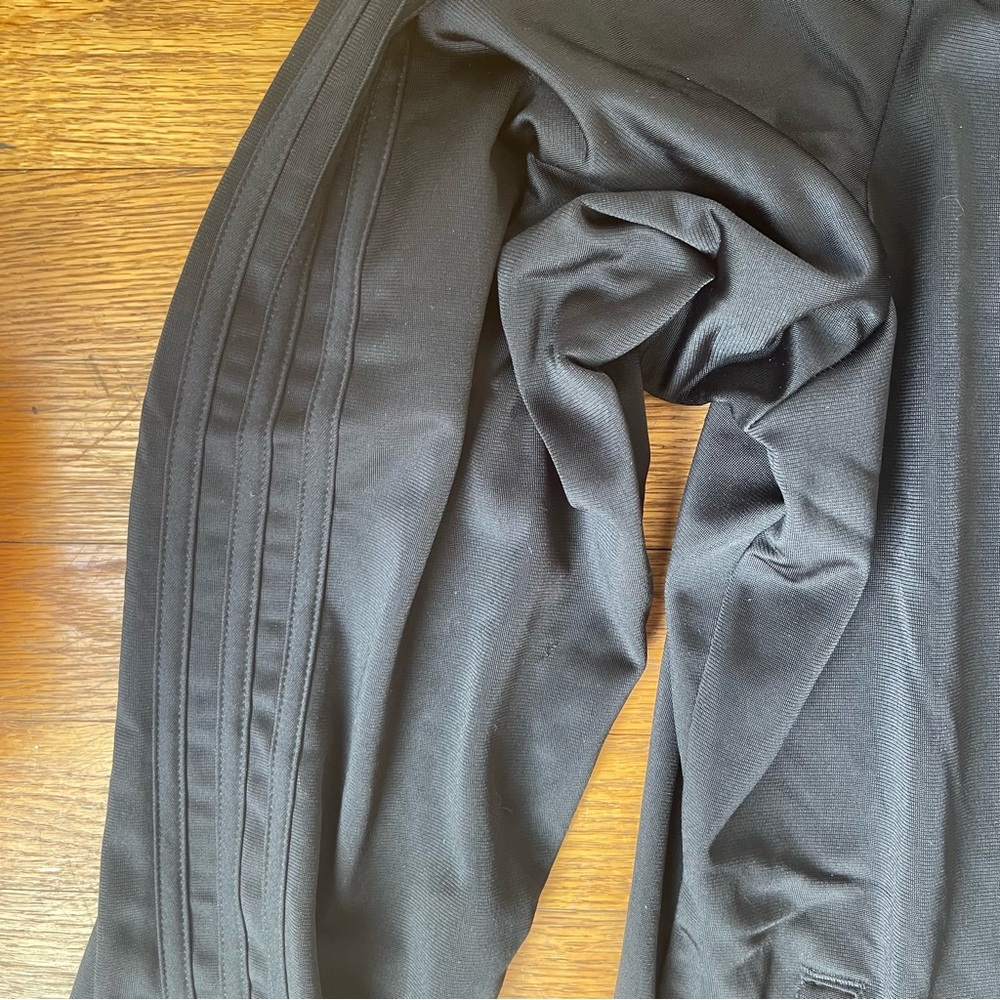 NEW Adidas Mens All Black Track Jacket Zip Up Regular Fit Size 2XL NWT - Picture 7 of 7